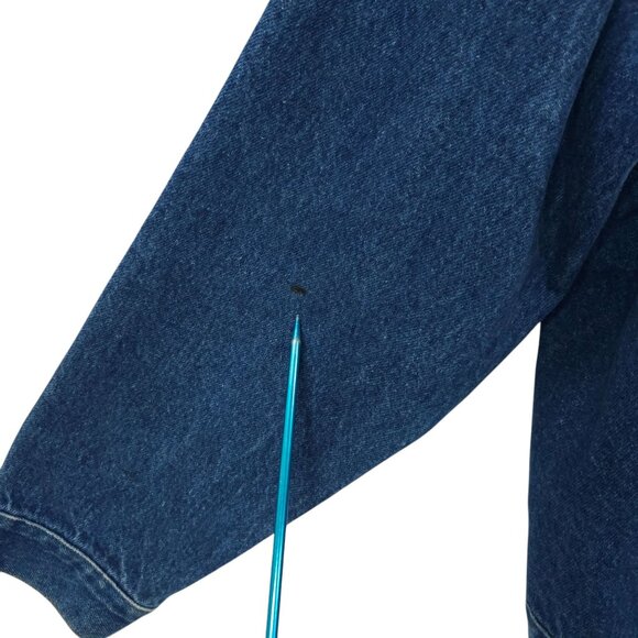 Wrangler Western Denim Jacket Womens Size L DIY Hand Painted Texas Cactus Boot - Picture 3 of 16